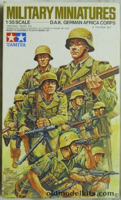 Tamiya 1/35 D.A.K. German Africa Corps Figure Set, MM137 plastic model kit